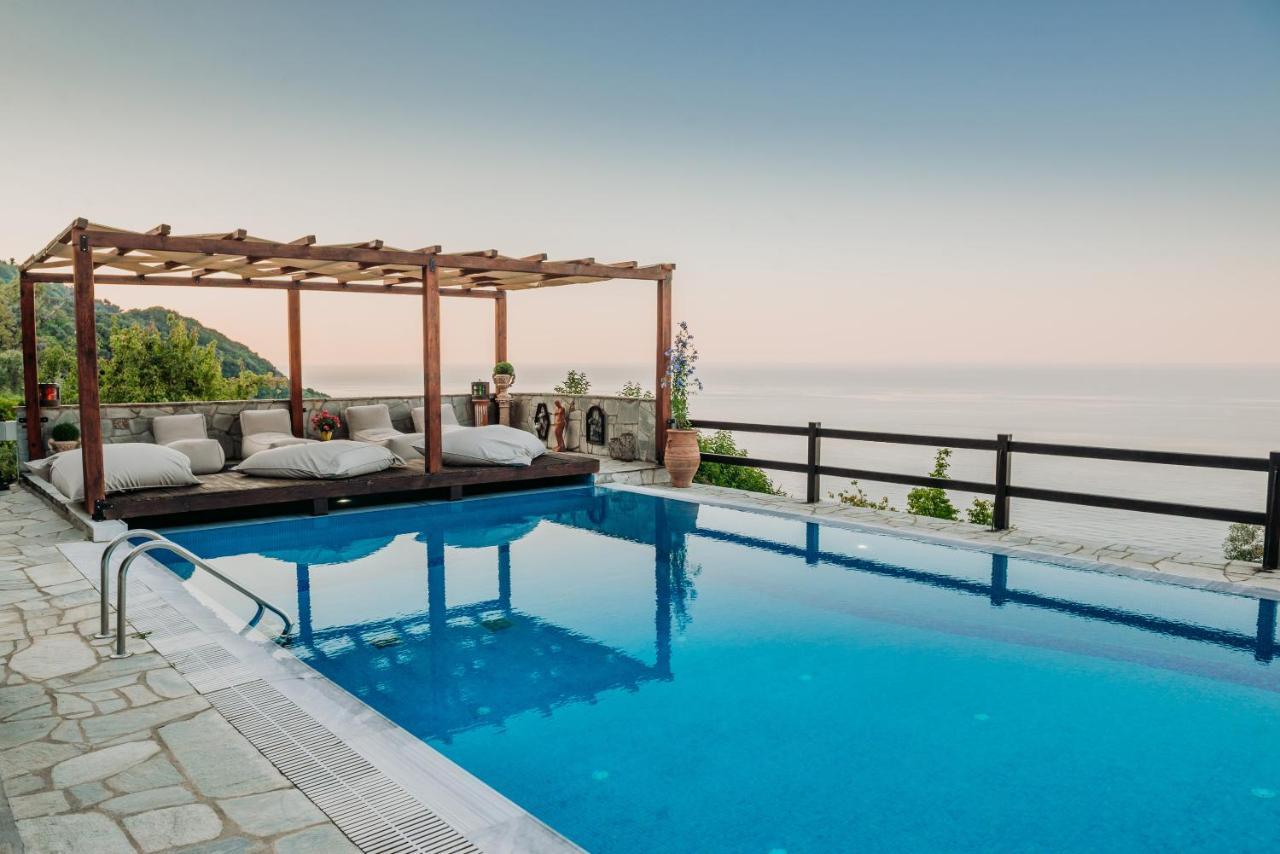 Elysian Luxury Villa Pelion Tsagarada Bagian luar foto